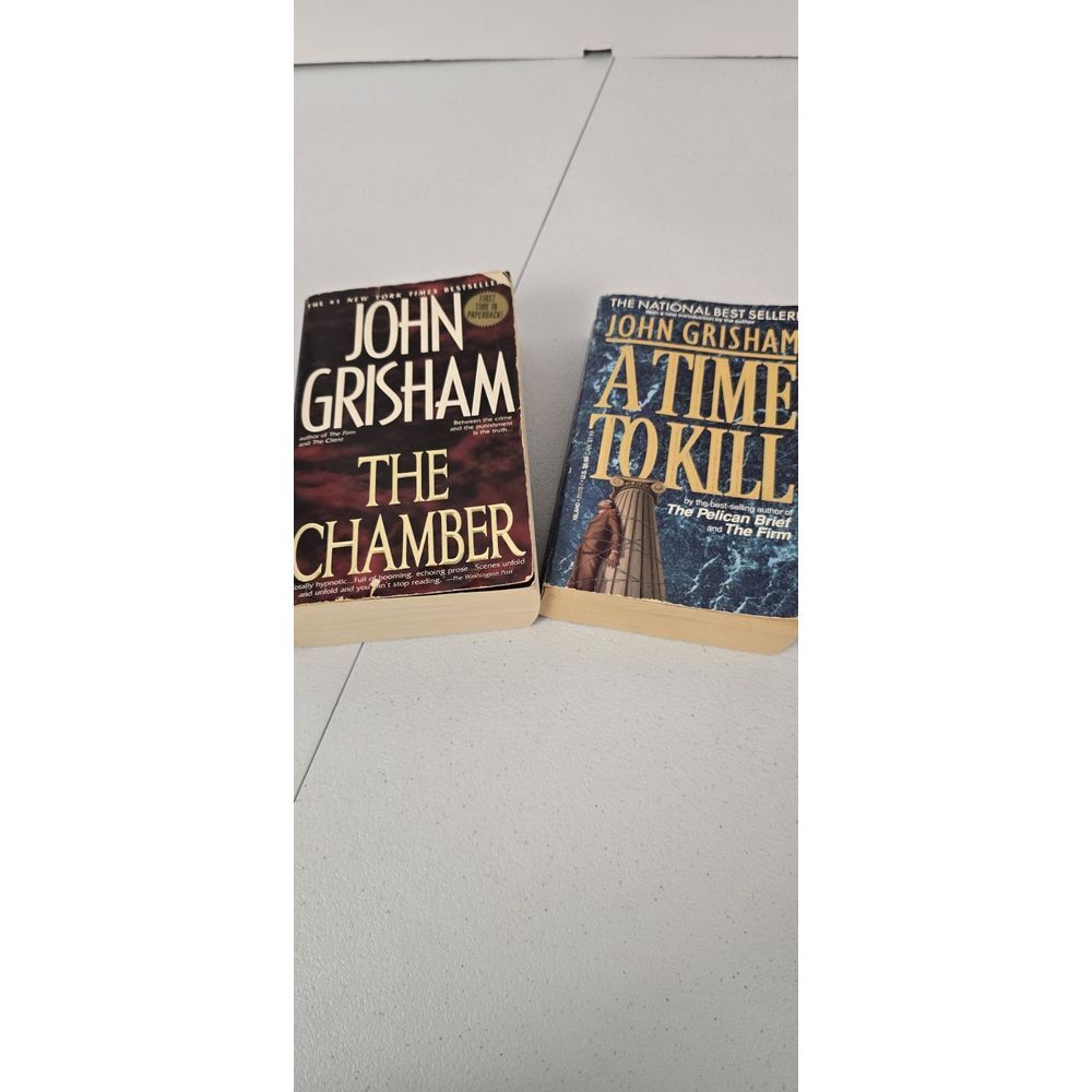 John Grisham A Time To Kill/ The Chamber‎ Paper Back Fair Condition Lot Of 2